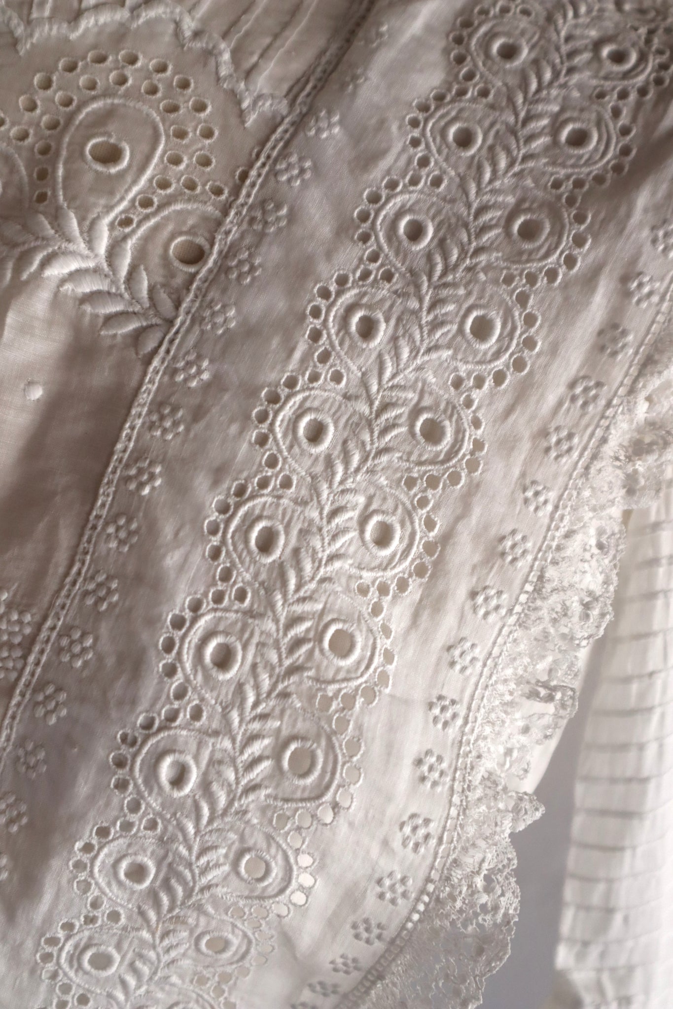 1900s–1910s French Whitework Cotton Blouse