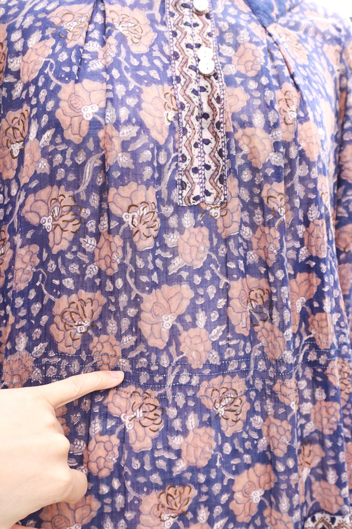 70s PHOOL Indian Cotton Dress