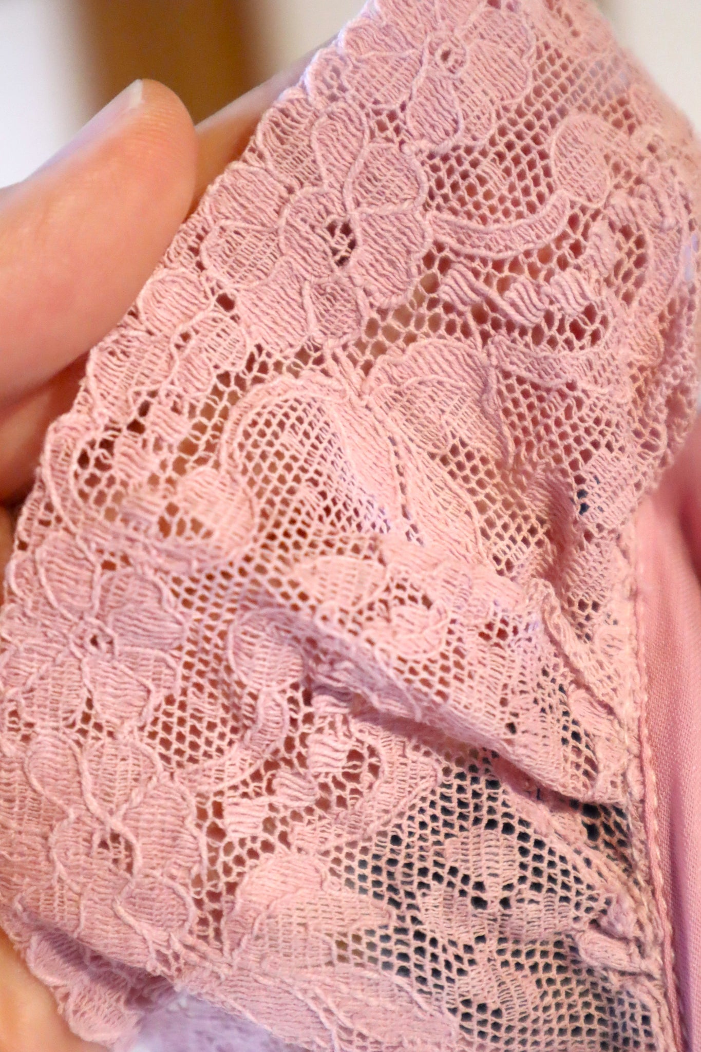 1940s Lavender Pink Lingerie Dress Size S