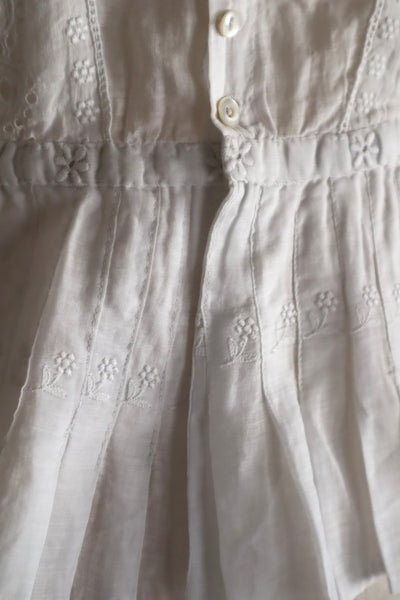 1900s–1910s French Whitework Cotton Blouse