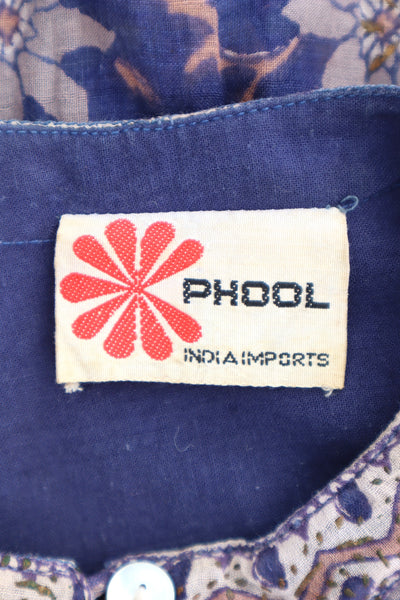 70s PHOOL Indian Cotton Dress