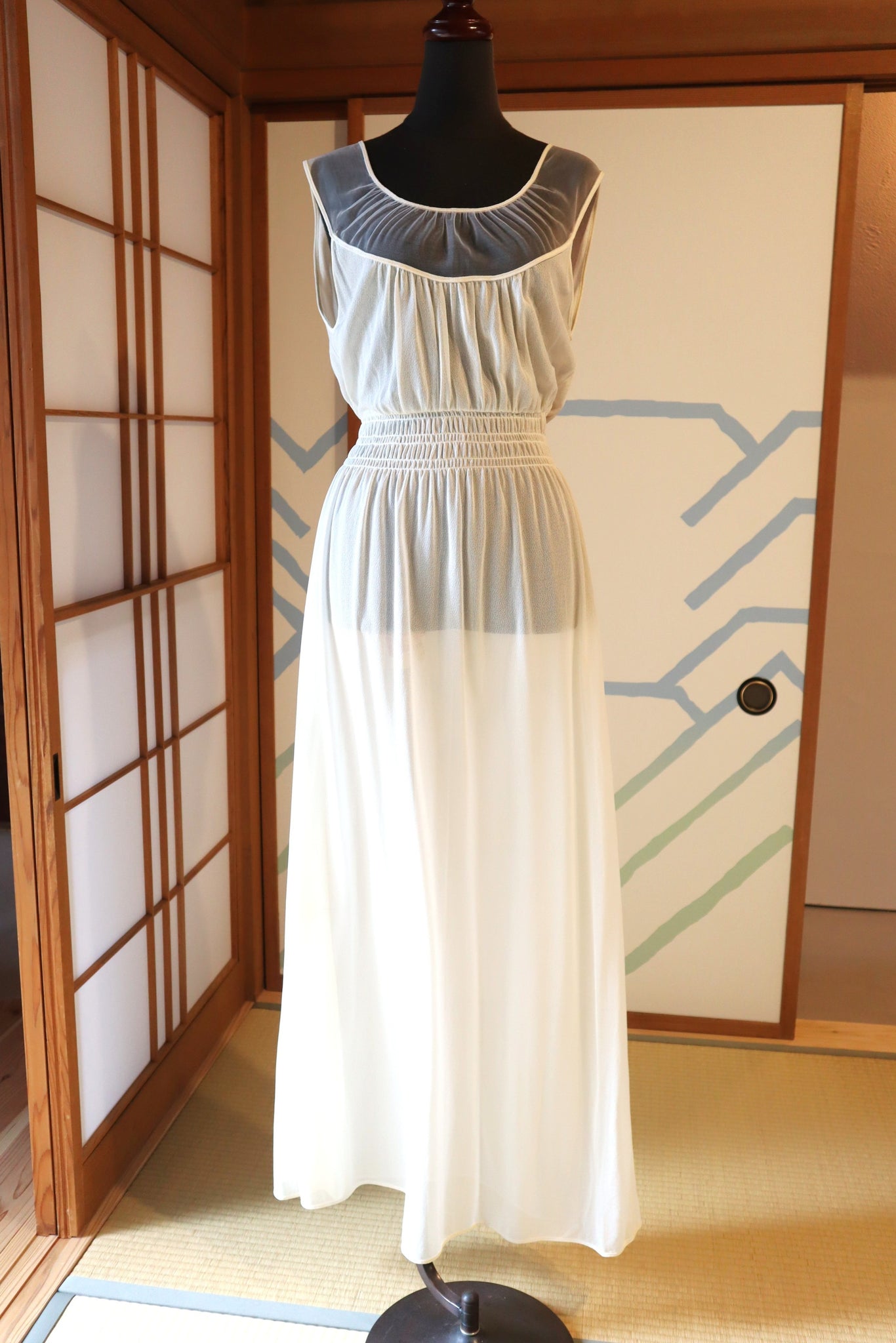 1950s Deadstock Tulle Lingerie Dress Size S~M