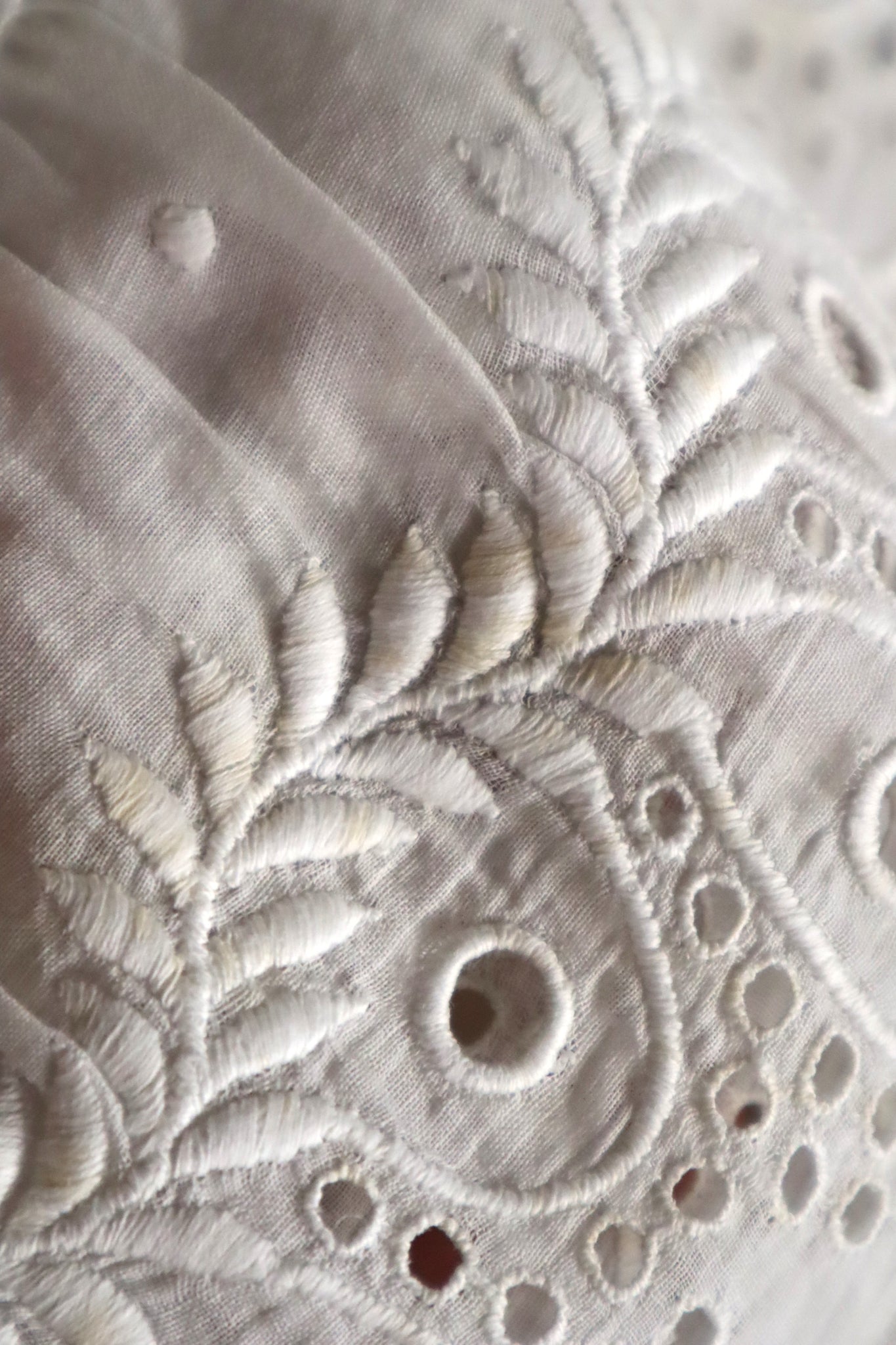 1900s–1910s French Whitework Cotton Blouse