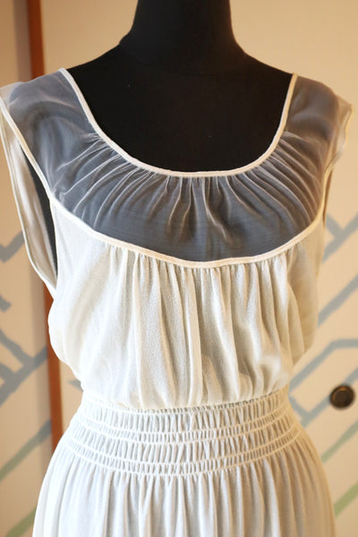 1950s Deadstock Tulle Lingerie Dress Size S~M