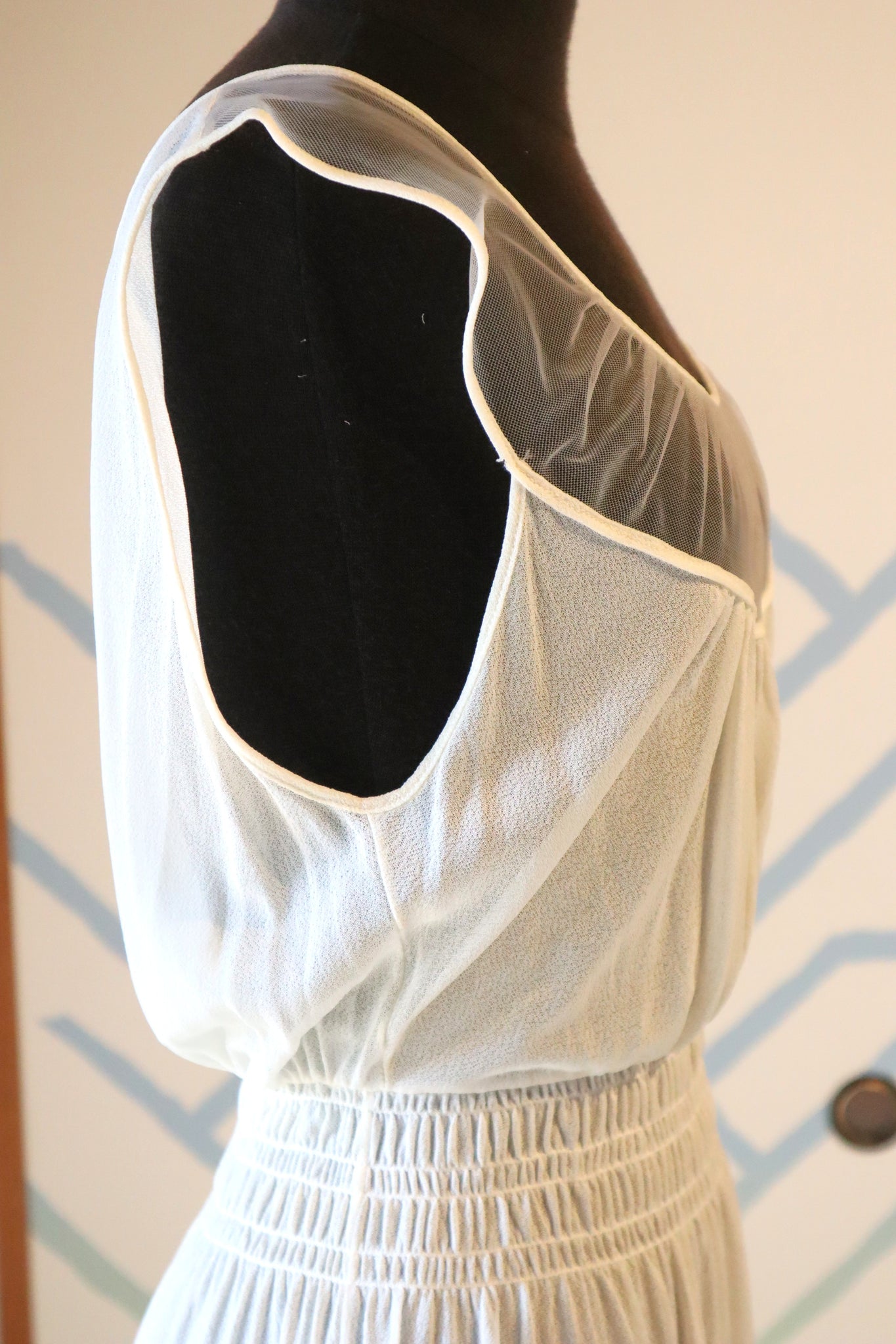 1950s Deadstock Tulle Lingerie Dress Size S~M