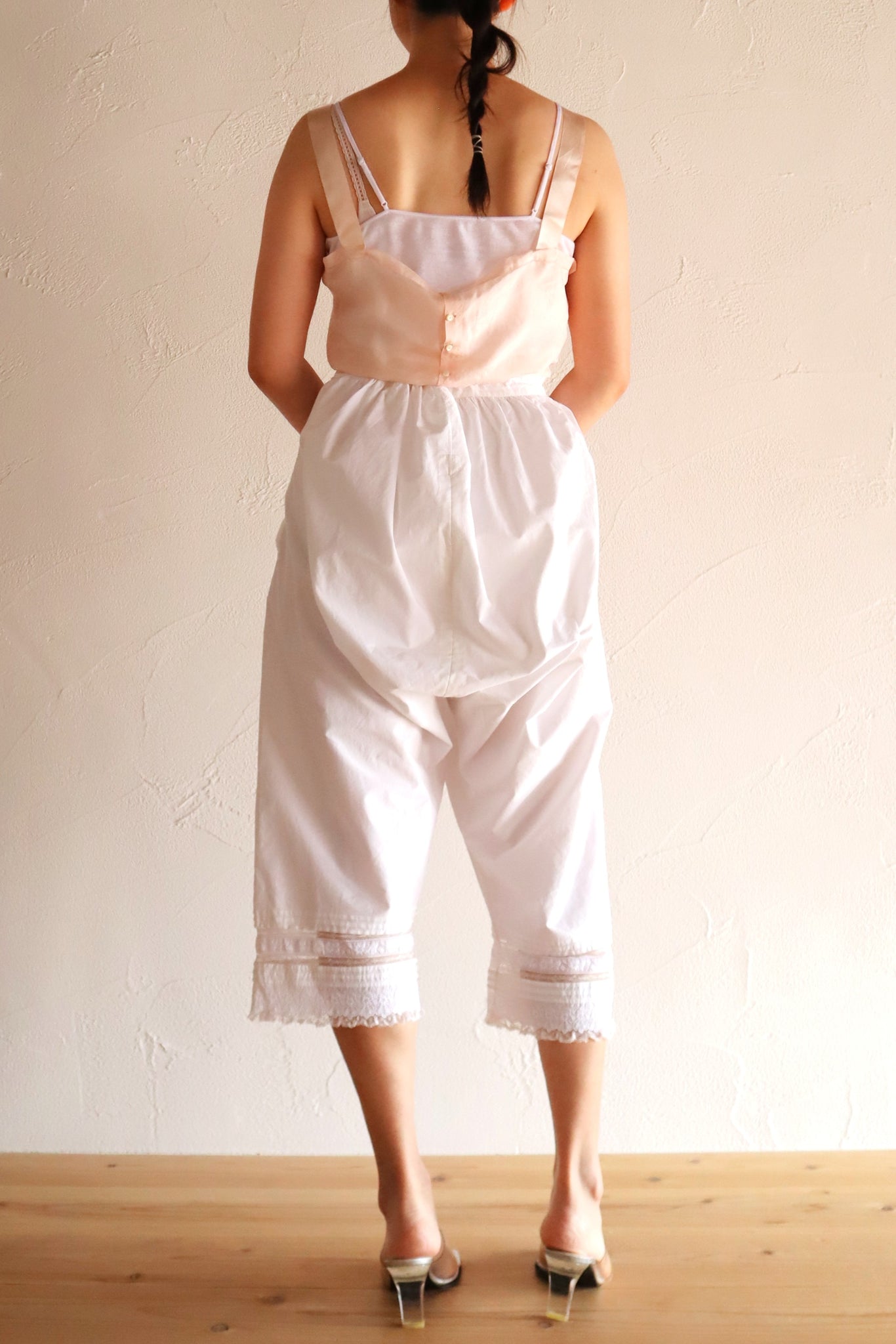 1900s French Handworked Silk Corset Cover
