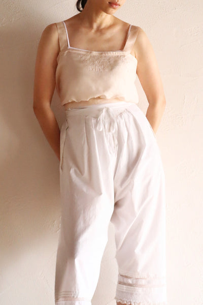 1900s French Handworked Silk Corset Cover