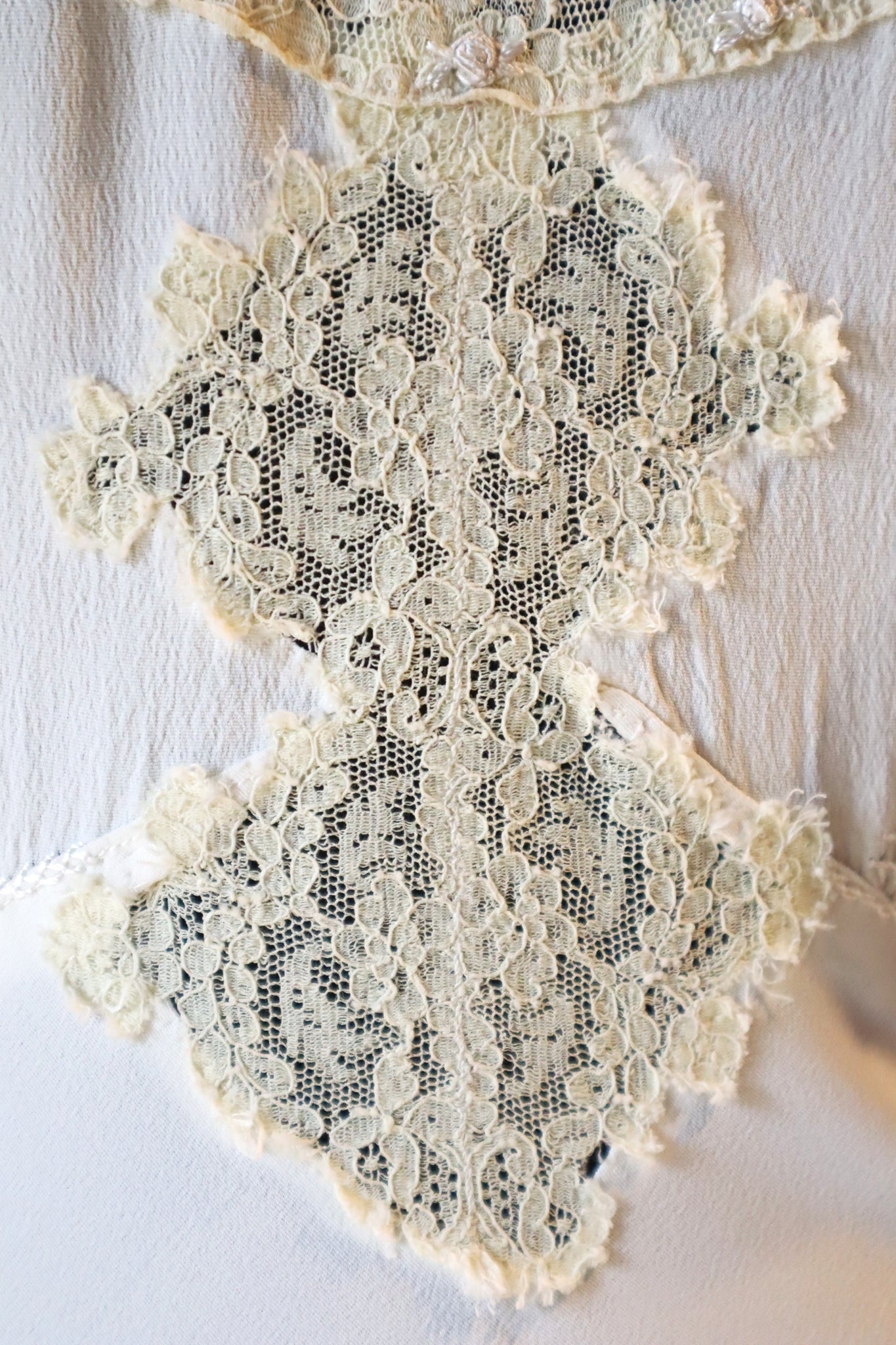 1930s Silk Crepe Lingerie Dress Size M~L