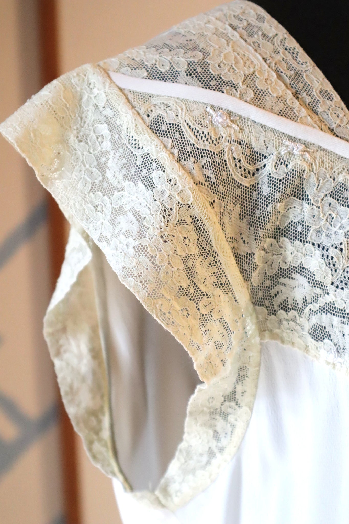 1930s Silk Crepe Lingerie Dress Size M~L