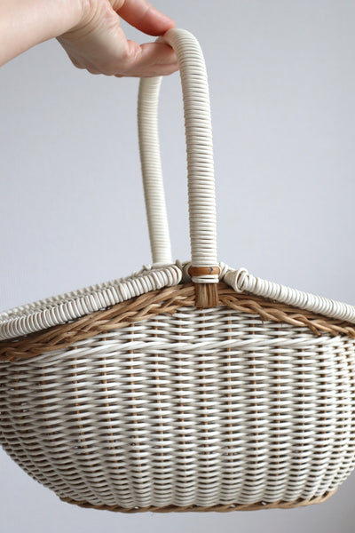 1950s French Wicker basket