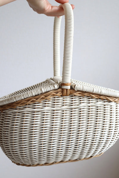 1950s French Wicker basket