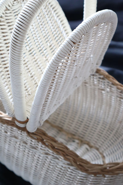 1950s French Wicker basket