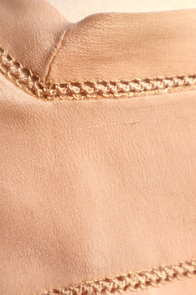 1900s Sailor Collar Pink Silk Bed Jacket