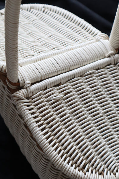 1950s French Wicker basket