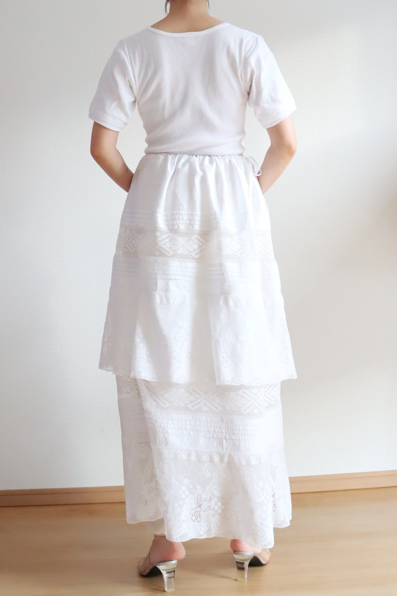 Handmade Monogram RB Long Skirt