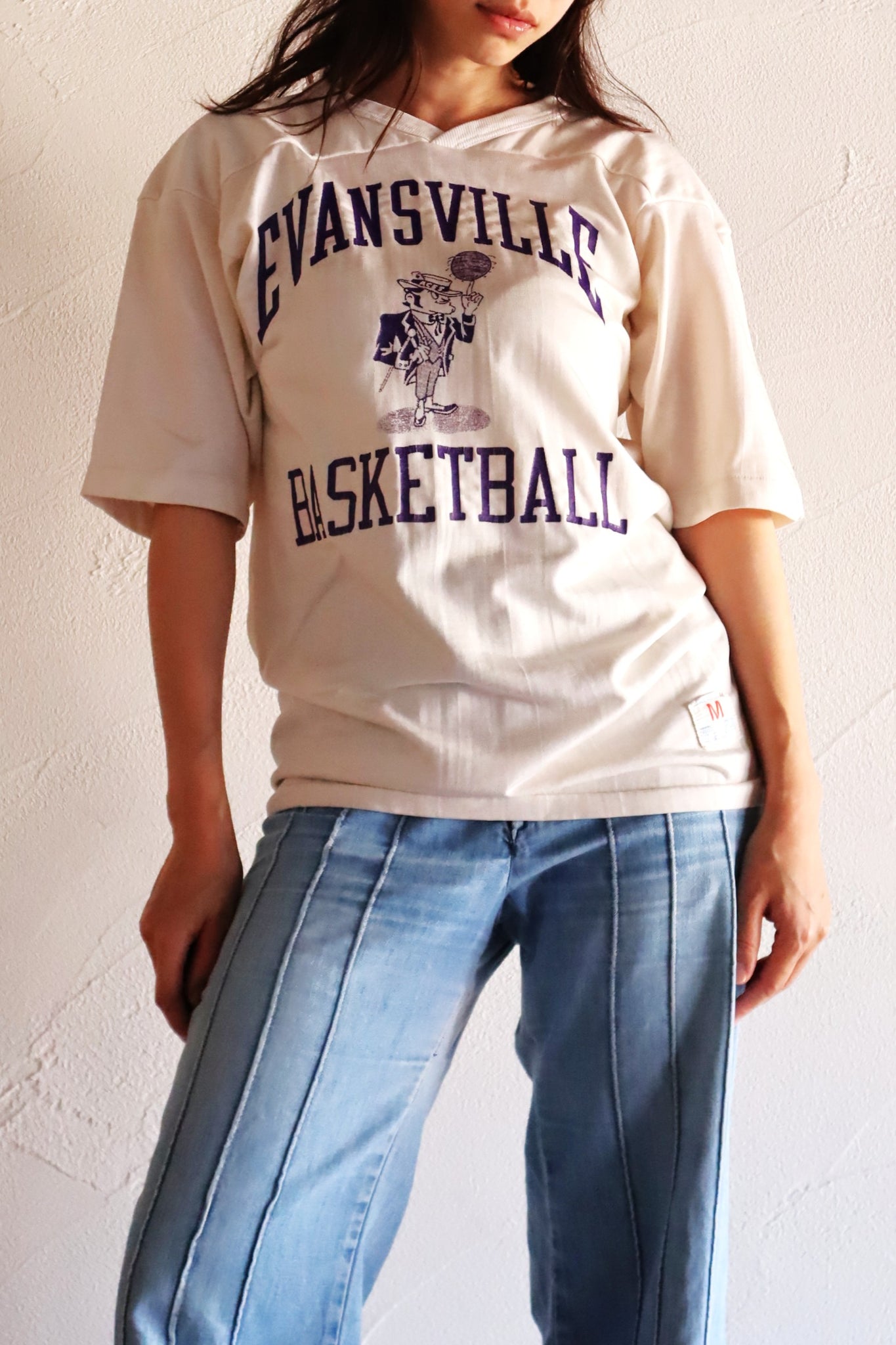 1970s Champion “EVANSVILLE BASKETBALL” Athletic Jersey Tee