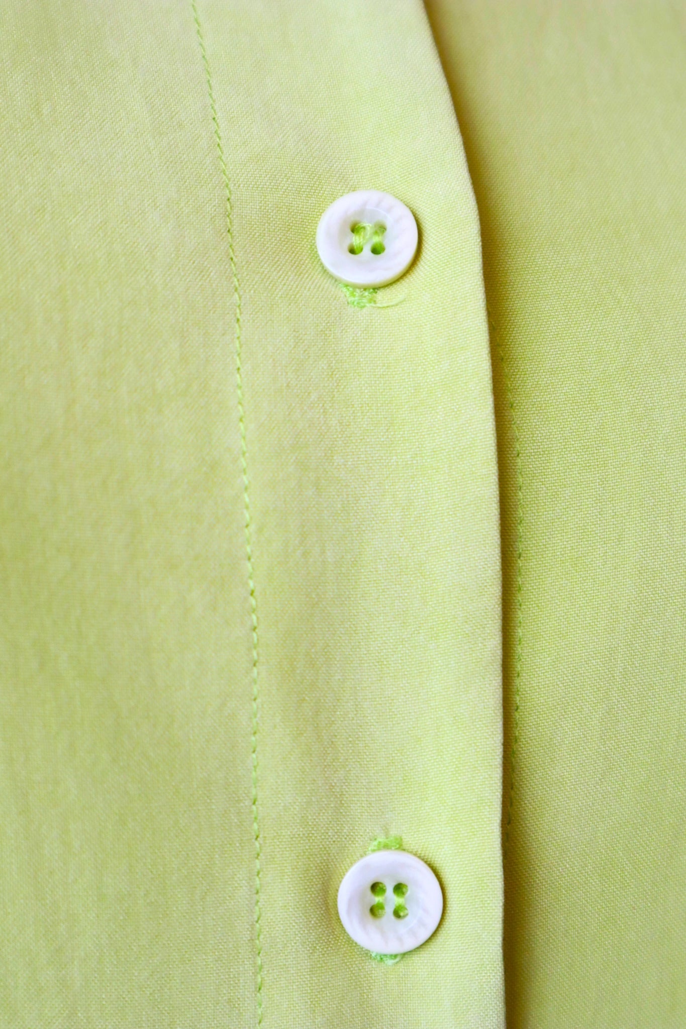 80s Lime Green Silk Dress