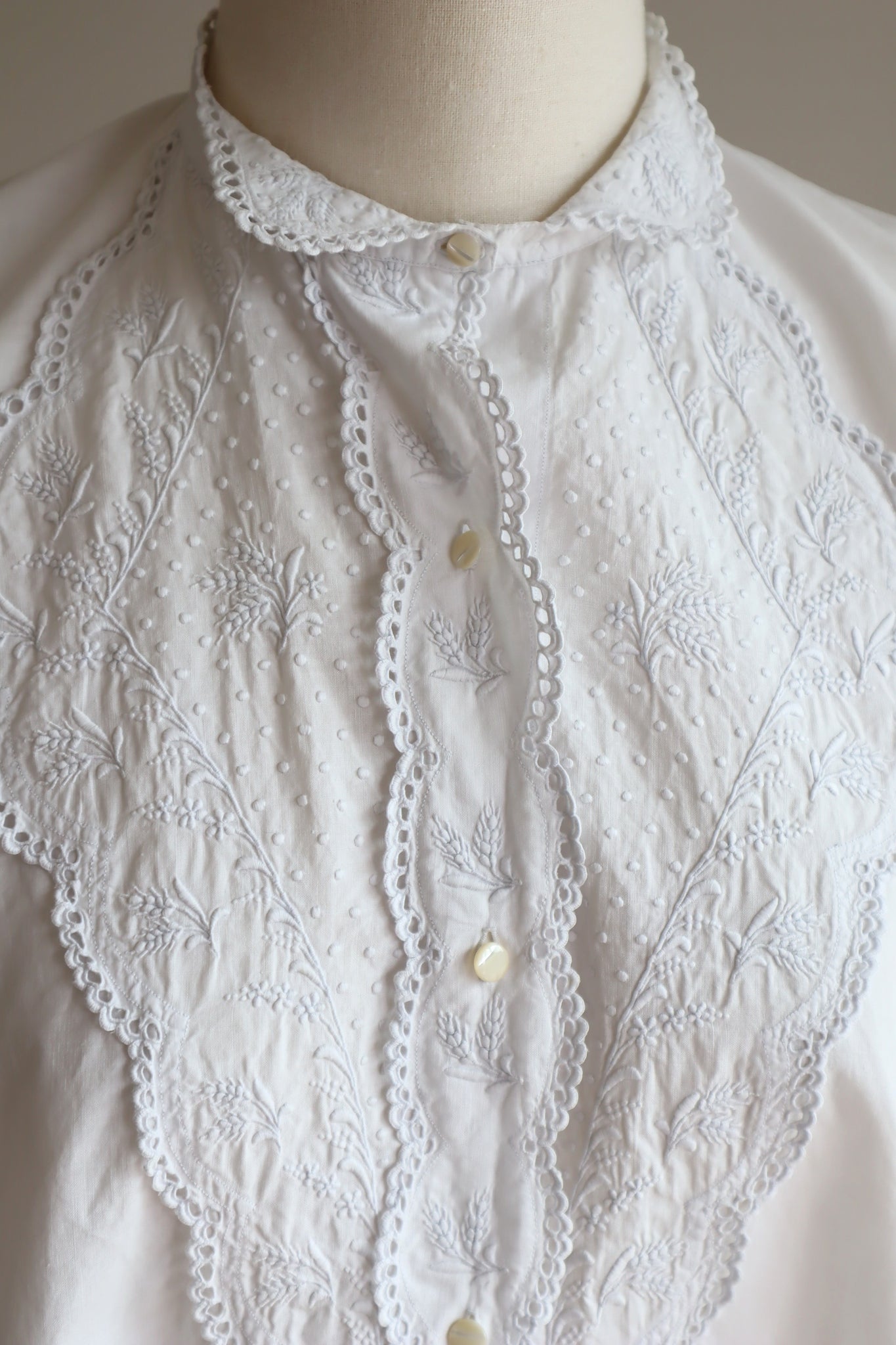 1900s Wheat Embroidery Blouse