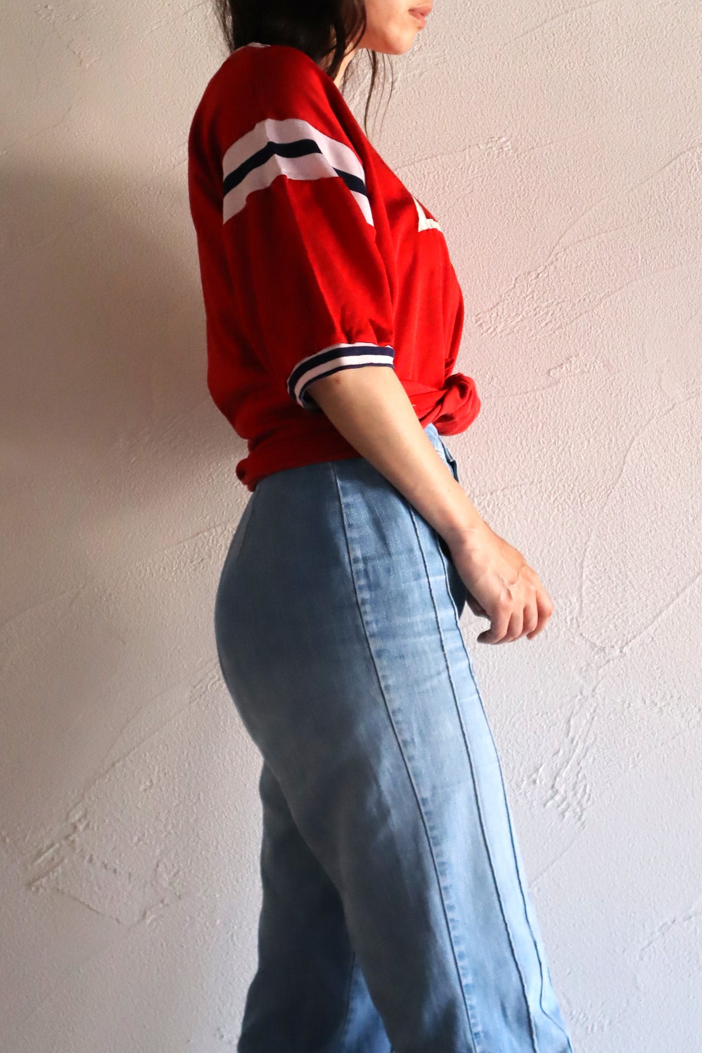 1970s American Collegiate Football Jersey Tee