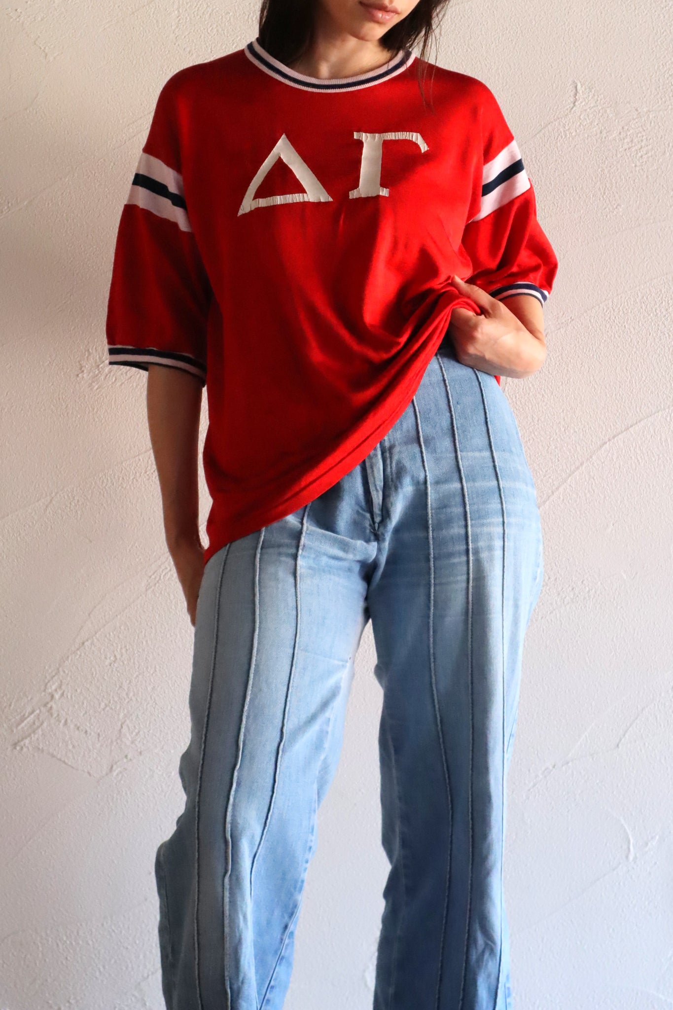 1970s American Collegiate Football Jersey Tee
