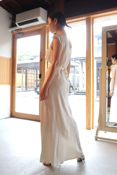 1930s Silk Crepe Lingerie Dress Size M~L