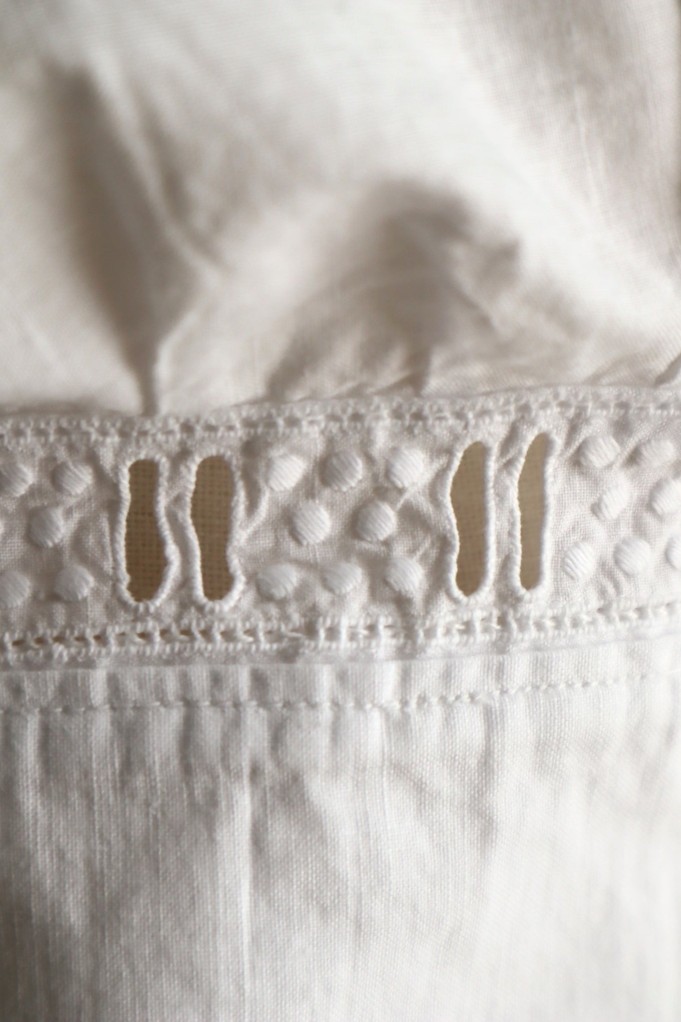 Handcrafted French Antique Petticoat Corset Cover Size M