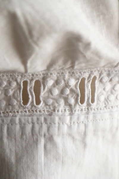 Handcrafted French Antique Petticoat Corset Cover Size M