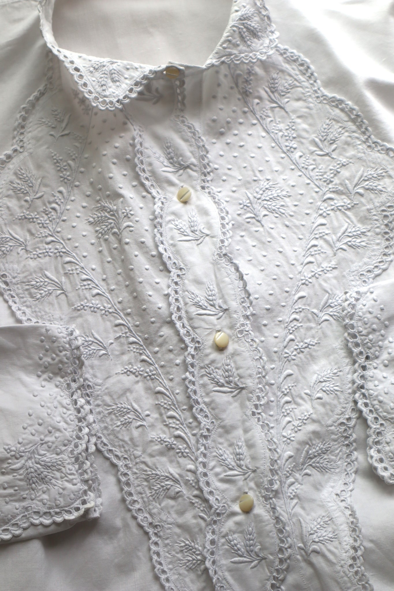 1900s Wheat Embroidery Blouse