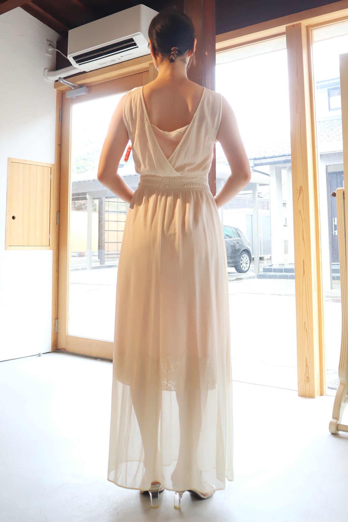 1950s Deadstock Tulle Lingerie Dress Size S~M