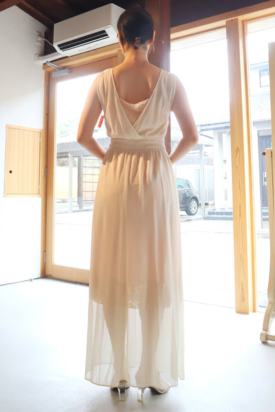 1950s Deadstock Tulle Lingerie Dress Size S~M