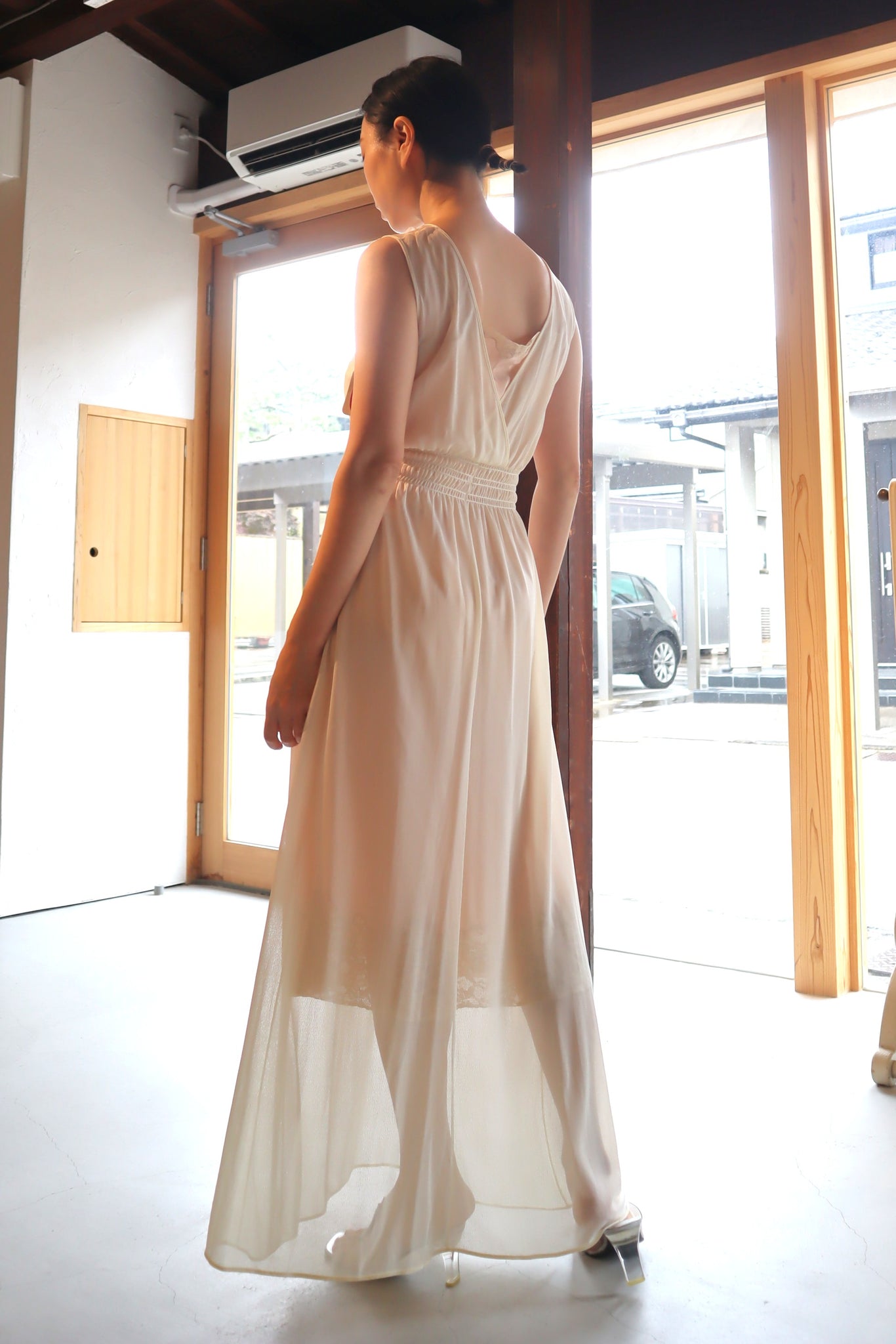 1950s Deadstock Tulle Lingerie Dress Size S~M