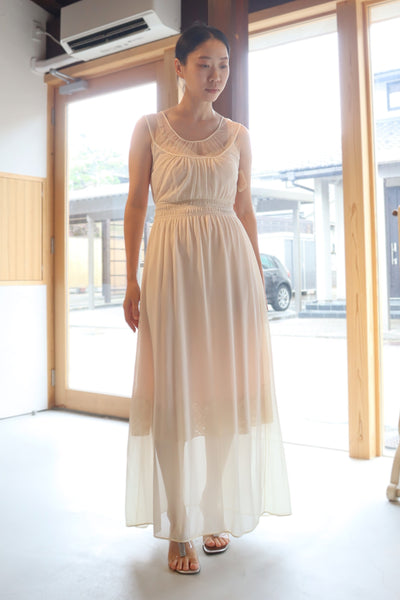 1950s Deadstock Tulle Lingerie Dress Size S~M