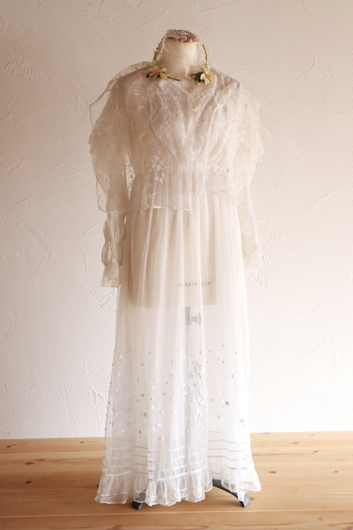 1920s French Orange Blossom Bridal Parure Set in Original Box