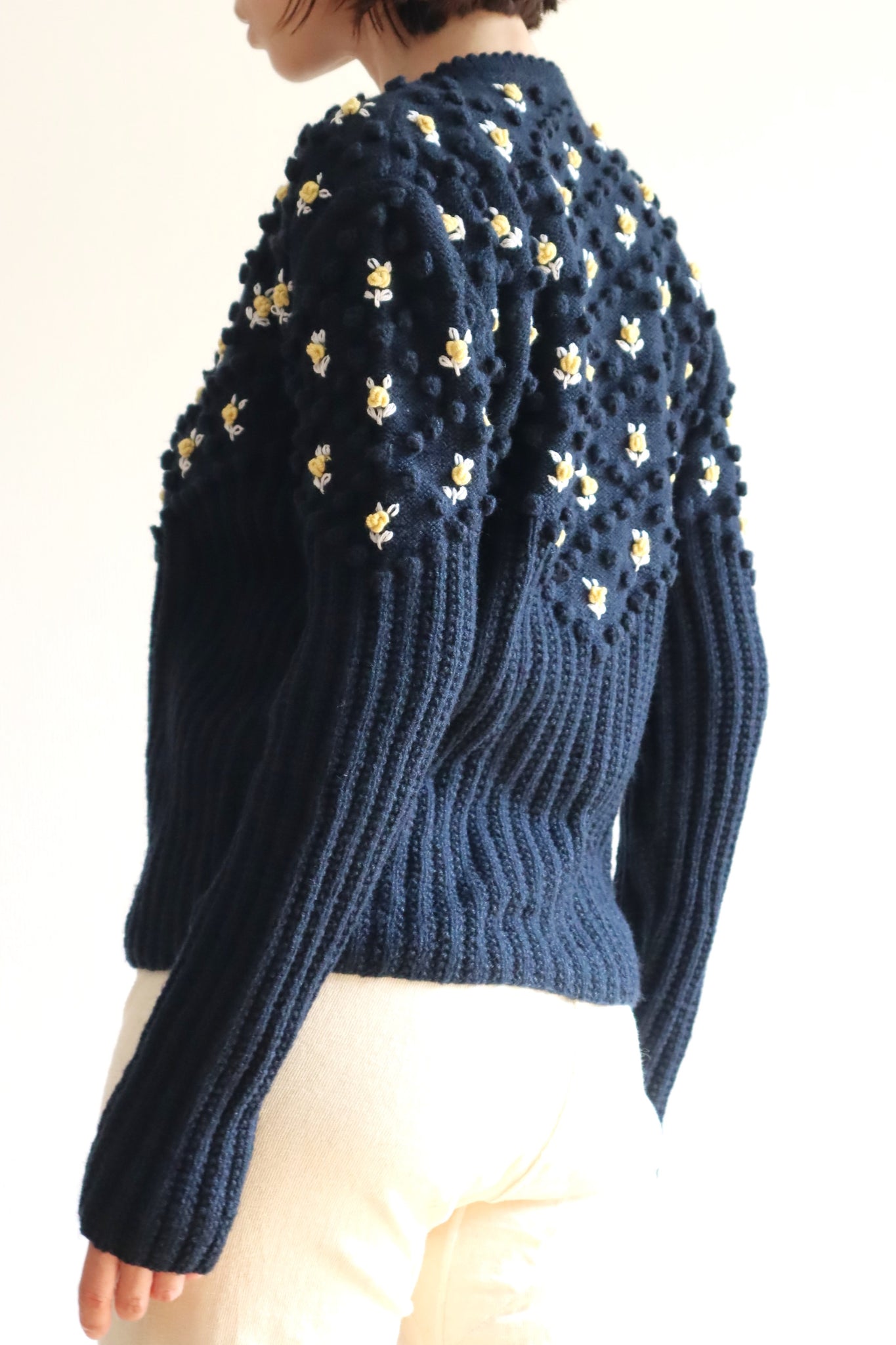 80s Navy Austrian Cardigan