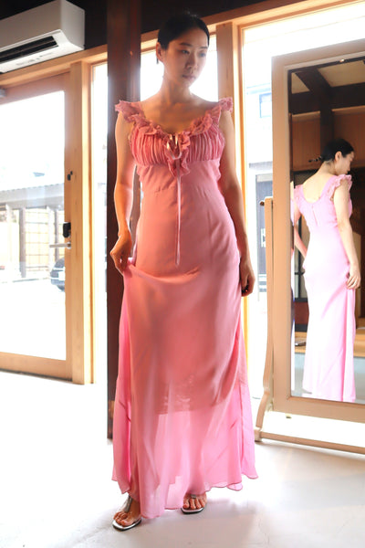 1940s Lavender Pink Lingerie Dress Size S