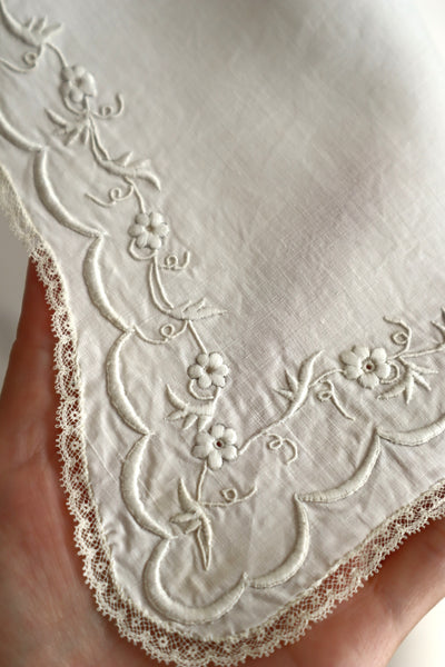 1900s–1910s British Edwardian Embroidered Bridal Cape