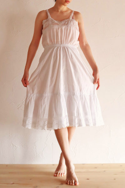 1930s French Cotton Slip