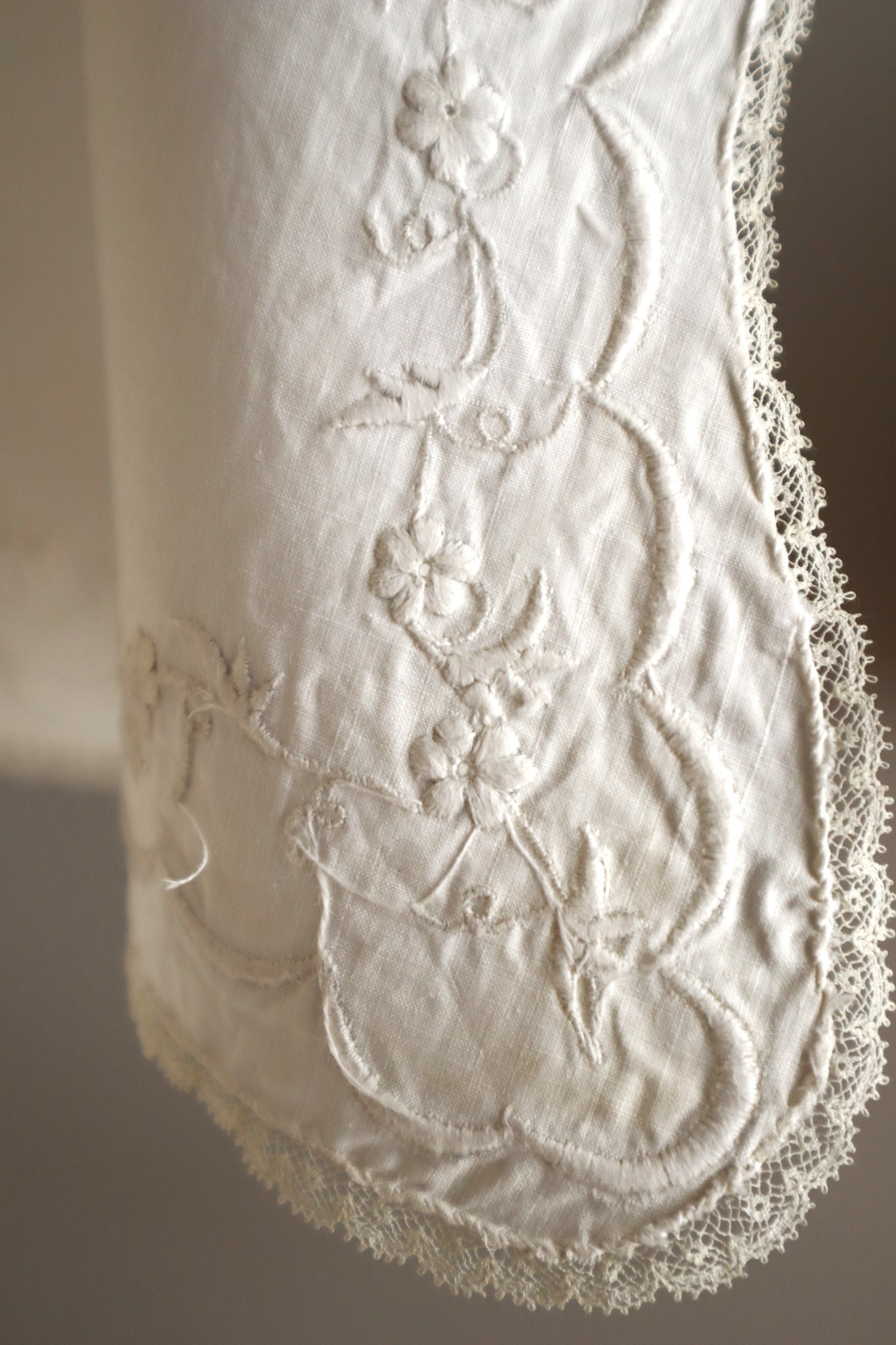 1900s–1910s British Edwardian Embroidered Bridal Cape