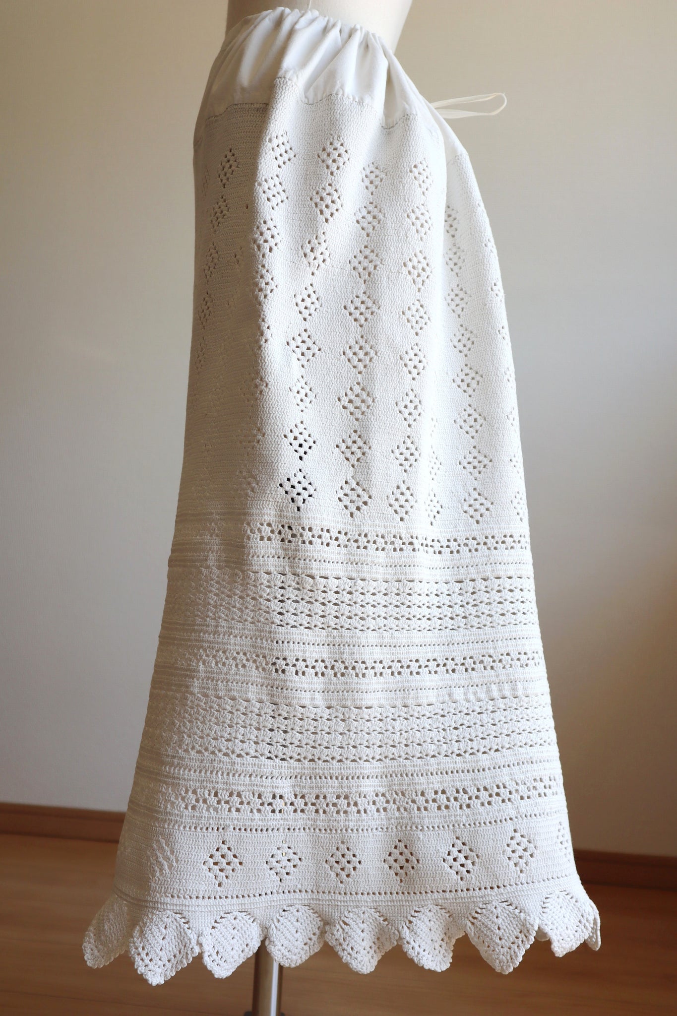 1920s French Hand Crochet Skirt