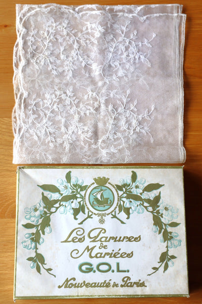 1920s French Orange Blossom Bridal Parure Set in Original Box