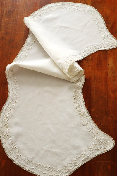1900s–1910s British Edwardian Embroidered Bridal Cape