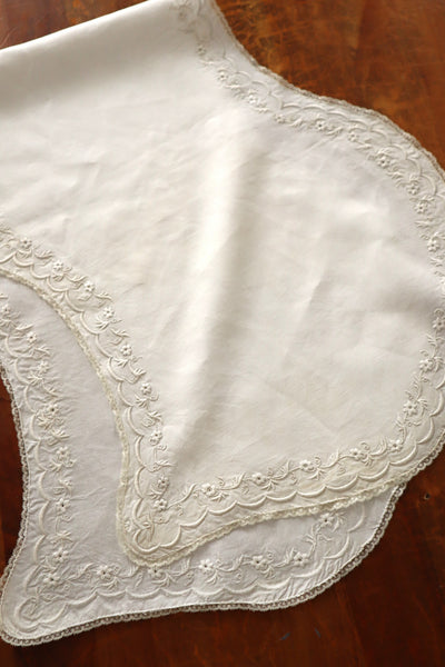 1900s–1910s British Edwardian Embroidered Bridal Cape