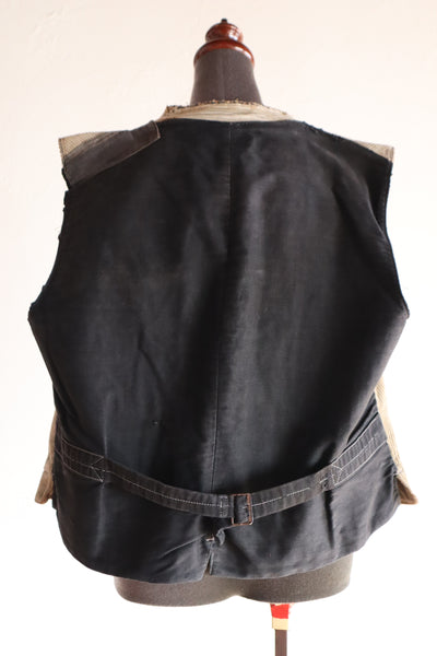 1930s-1940s Le Mont-Saint-Michel French Corduroy Work Vest