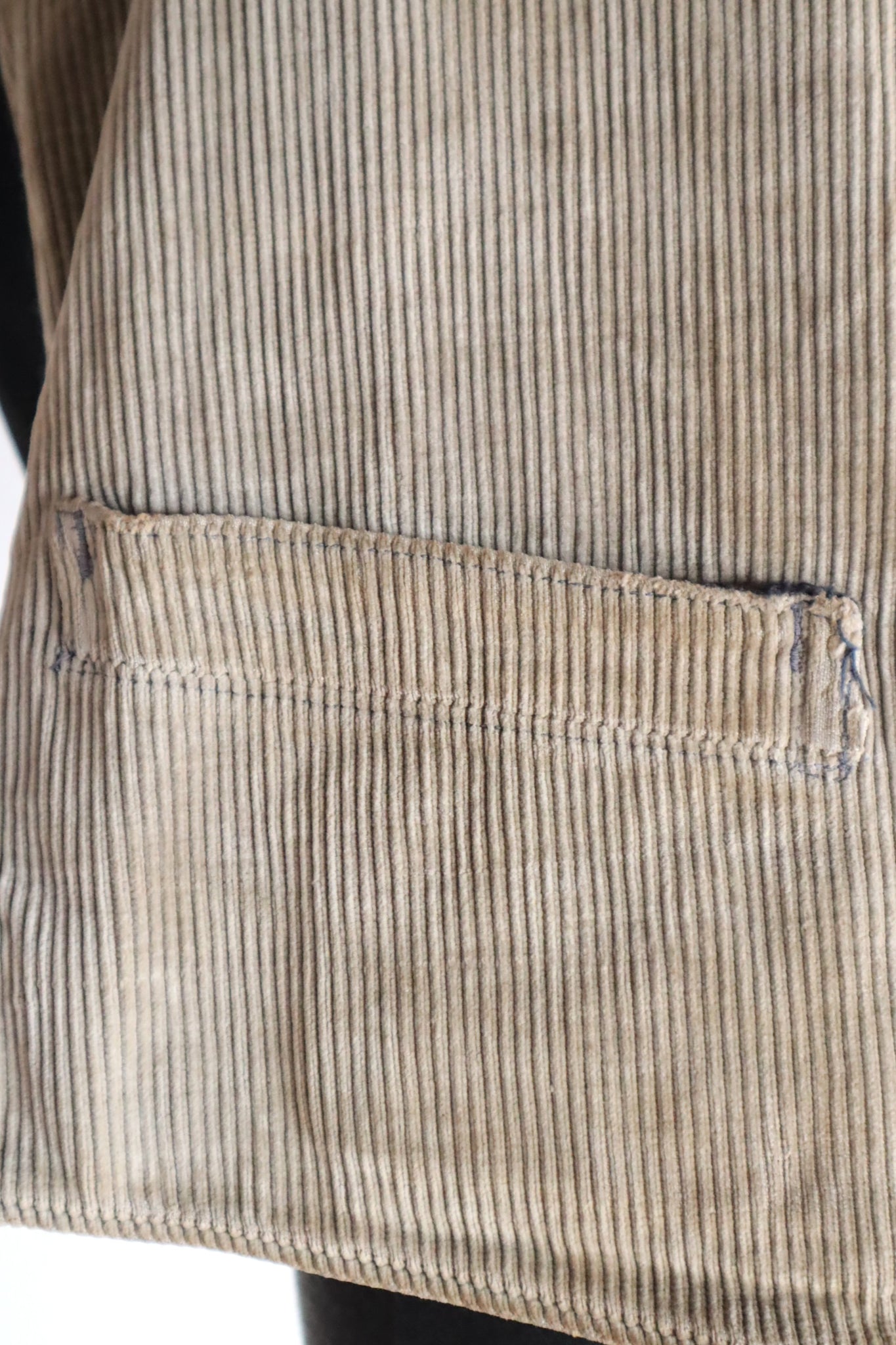 1930s-1940s Le Mont-Saint-Michel French Corduroy Work Vest