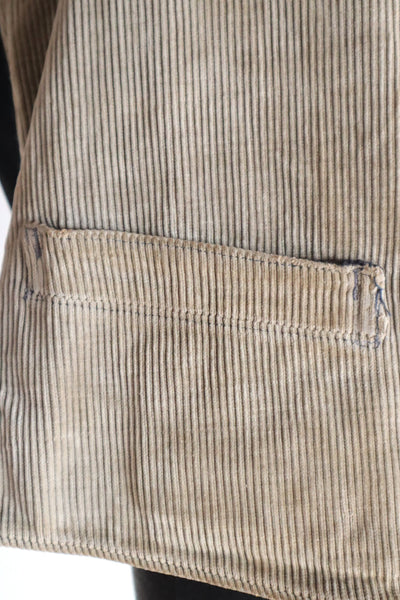 1930s-1940s Le Mont-Saint-Michel French Corduroy Work Vest