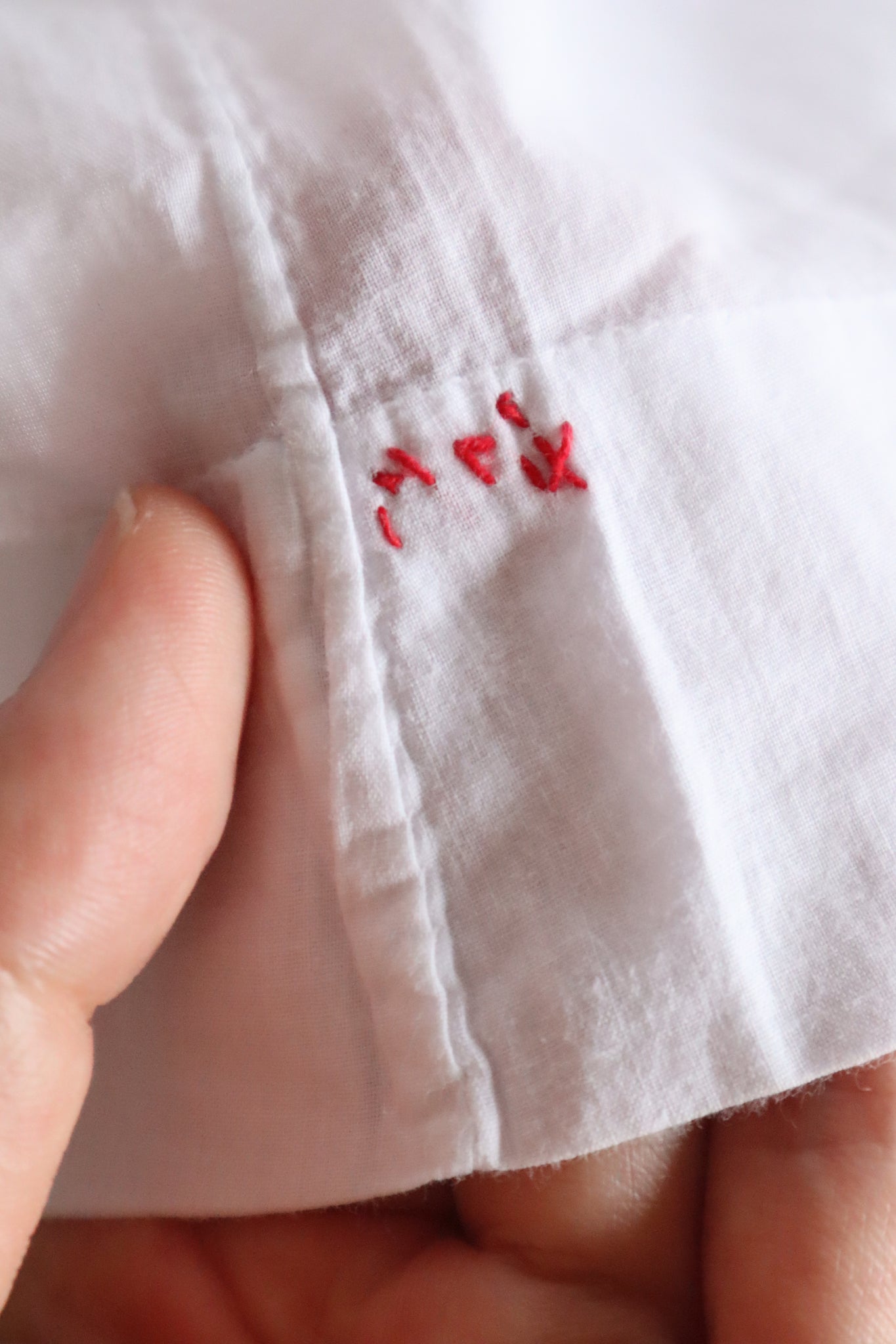 1920s–1930s Handmade French Cotton Nightdress with Hand Embroidery