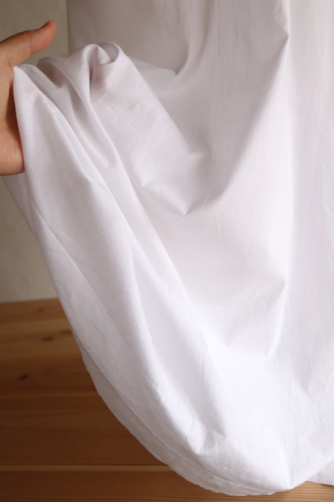 1920s–1930s Handmade French Cotton Nightdress with Hand Embroidery