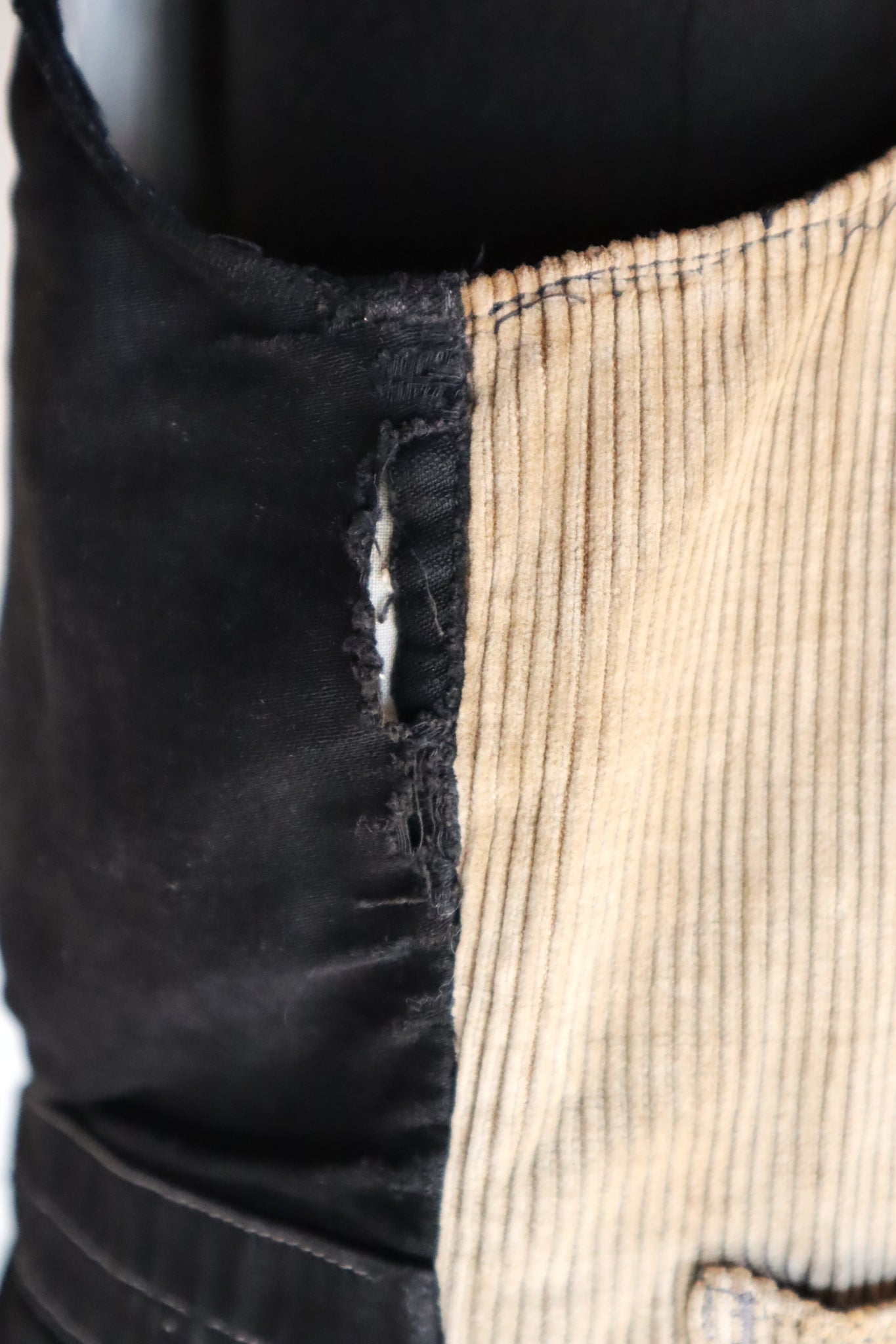 1930s-1940s Le Mont-Saint-Michel French Corduroy Work Vest