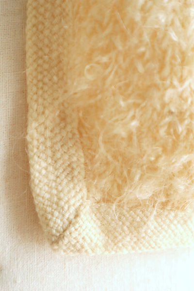 1950s–60s Hand-Knit Mohair Cape-Collar Cardigan