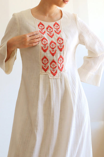 70s Cotton Gauze Dress